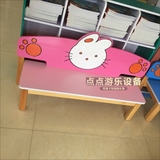 幼儿园儿童高档卡通猫咪熊兔仔造型休闲凳椅木质可爱沙发椅