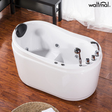 沃特玛 小户型专用浴缸1.3米亚克力五件套冲浪按摩浴缸 深浴缸
