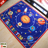 儿童地毯地垫爬行垫儿童房地毯星球太阳系六一礼物可机洗包邮