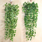 壁挂仿真植物假花藤条批发水管装饰花藤蔓绿植墙吊篮葡萄绿萝叶子