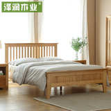 泽润家具 家具公主床成人单人床全实木双人床1.8米大床婚床橡木床