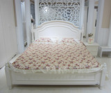 韩式田园成套家具 实木床双人床1.8米床套房烤漆衣柜欧式卧室套装