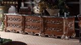 意大利法式套房豪华家具定制欧式美式实木雕花组客厅合厅柜电视柜