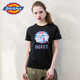 Dickies2016春夏新款女装蓝精灵合作款短袖T恤162W30EC31