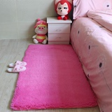 现代丝毛地毯客厅长方形茶几沙发床边地毯卧室房间全满铺地垫定制