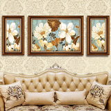 高档美式客厅装饰画欧式沙发背景墙挂画餐厅卧室样板房间组合壁画