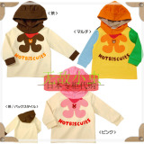 7折现货 日本高端品牌MIKIHOUSE H.B小熊小兔造型连帽卫衣 日本制