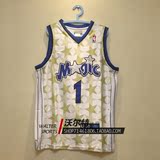 正品NBA球衣 魔术队 1号 T-MAC 麦蒂 麦迪球衣 暗星复古SW篮球服