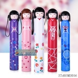 儿童雨伞女孩卡通可爱日本三折叠创意个性学生公主铅笔韩国太阳伞