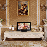 欧式大理石实木茶几小户型简约现代客厅方形电视柜组合套装1809#