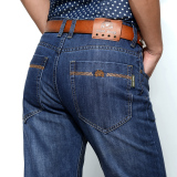 NIAN JEEP2015新款冬季牛仔裤男装直筒修身休闲长裤男士中腰裤子