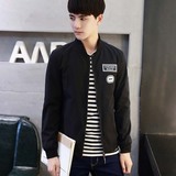 棒球服男青少年秋季短外套高中大学生潮韩版长袖夹克上衣潮流外穿