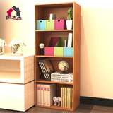 韩式简约儿童书柜自由组合格子柜子加厚板材置物架创意书架收纳柜