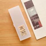 【转卖】无印良品日本MUJI笔盒透明PP塑料铅笔盒大号文具盒
