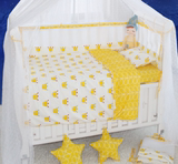cp出口欧洲 纯棉婴儿床上用七件套全面床品七套件床围被子