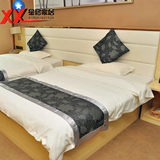 北京宾馆家具 全套 出租房屋床头柜靠背 床架 快捷酒店式软包床