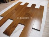 二手实木复合地板 圣象品牌 1.8厚黑胡桃木颜色 97成新 品牌特价