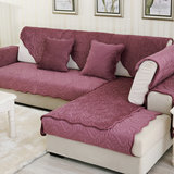 冬季毛绒保暖沙发垫子防滑坐垫 高档简约现代欧式防滑纯色定做秋