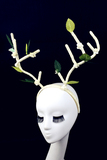 森林系白色大鹿角头饰品摄影麋鹿发饰圣诞节梅花鹿发箍写真拍照