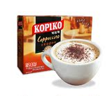 印尼原装进口 KOPIKO/可比可 卡布奇诺咖啡 速溶咖啡438g盒装24杯
