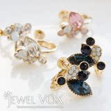 预定 [Jewel Vox]  日本正品代购 不规则多钻石耳夹 无耳洞