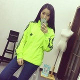 韩国风经典三条杠运动外套女春秋长袖修身上衣男秋季学生夹克潮装