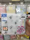 现货 日本代购西松屋宝宝新生儿双层纱布全棉口水巾5片日本制
