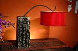 特价新中式古典仿复古创意时尚客厅卧室床头台灯红色婚庆味