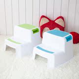 加厚儿童塑料凳双层脚踏垫增高凳宝宝垫脚凳小板凳凳子浴室防滑凳