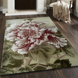 新中式地毯新西兰羊毛加真丝地毯客厅卧室别墅样板房羊毛地毯