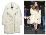 【韩国代购直邮】Tiffany 同款 LUCKY CHOUETTE 羊毛毛绒大衣外套