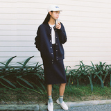 ifashion【买二赠一】春装韩版棒球服女装外套两件套气质时尚套装