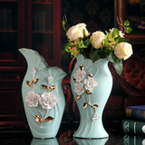 欧式陶瓷手工艺术品花瓶高档礼品室内家居装饰品摆设电视柜摆件