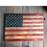 美国国旗木板版画装饰国旗木板画酒吧酒庄咖啡店展厅挂件木板版画