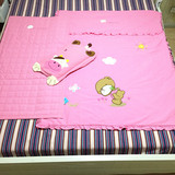 韩国murphy纯棉宝宝幼儿园/婴儿床被褥枕头三件套