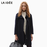 LAIDEE/罗兰伊杜专柜正品2016春季女束腰纯棉中长款外套LG41C051