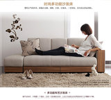 小户型日式沙发床 多功能折叠储物沙发 双人组合布艺沙发床两用