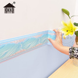 欧式PVC腰线贴墙贴纸 地中海卧室卫生间浴室瓷砖自粘防水墙纸壁纸
