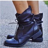 代购Skechers女鞋斯凯奇USA系列Mad Dash Money Slouch系带女短靴