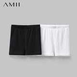 Amii2016安全裤防走光女夏季薄款保险打底裤女士短款夏天纯棉短裤