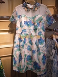 特卖太平鸟女装正品代购2015年夏绿色短袖连衣裙(599)A3FA52251C4