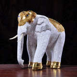 泰国木雕工艺品 实木大象摆件 客厅镇宅摆设开业礼品办公室装饰品