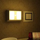 声控灯人体感应灯LED不插电电池小夜灯楼道衣柜灯卧室床头灯壁灯