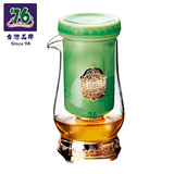 新款台湾76红茶杯耐热玻璃双耳泡茶器茶壶 青瓷内胆过滤 功夫茶具