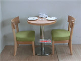 新款咖啡桌椅甜品店奶茶店桌椅组合餐饮不锈钢长方桌小圆桌批发