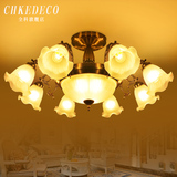 大气时尚客厅灯具欧式田园风温馨浪漫卧室吸顶灯地中海风格餐厅灯