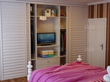 木订做福州整体衣柜定制电视柜衣柜一体组合多功能卧室衣橱客厅实