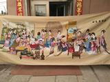 琴棋书画 十二金钗仕女图新款3.5米大幅纯手绣纯手工十字绣成品