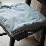 特价日式薄款简约条纹素布布艺色织纯色棉麻餐椅垫坐垫座垫垫子