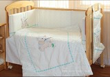 澳州TTBABY 小猫钓鱼婴儿床上用品婴儿床品五件套 全棉面料 包邮